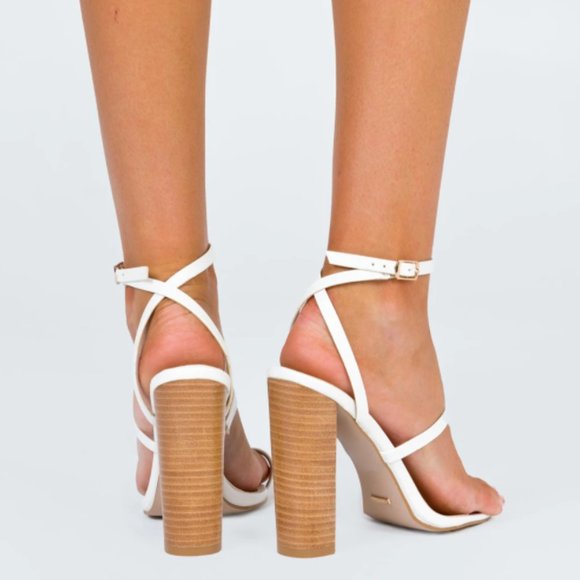 Princess Polly Billini White Layton Heels - Picture 2 of 5